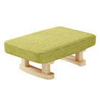 1PC Small Solid Wood Fabric Stool Creative Retro Footstool for Living Room Seat