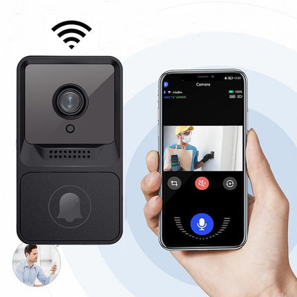 Wireless WiFi Video Doorbell Smart Phone Door Ring Intercom Camera Security Bell - Aimall