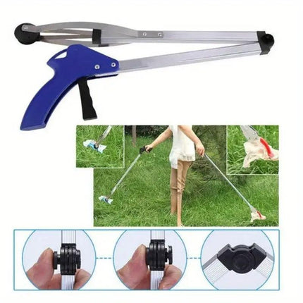 2pcs Foldable Trash Grabber Tool Household Litter Picker Handy Garbage Claw
