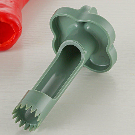 Plastic Pepper Seed Remover Corer Kitchen Utensil Fruit Vegetable Core Pulling
