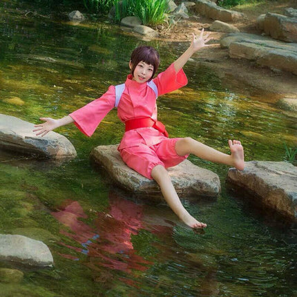 Anime Miyazaki Hayao Spirited Away Chihiro Ogino Sen Cosplay Costume Book Week AU