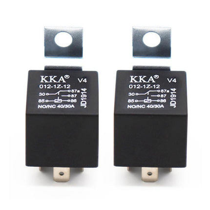 10X 40/30 Amp 12V Car SPDT Automotive Relay DC 5 Pin 5 Wires W/ Harness Socket - Aimall