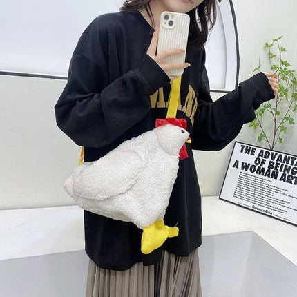 Womens Cute Plush Shoulder Bag Creative Crossbody Girls Messenger Bag