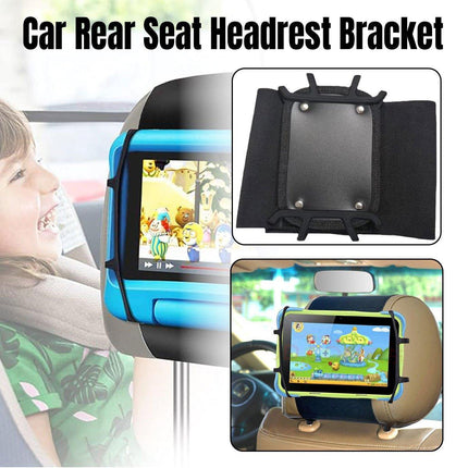 Rotating Car Headrest Tablet Holder Rear Seat Mount for iPad and Tablets