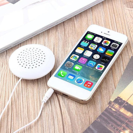 White Mini 3.5mm Pillow Speaker For iPhone iPod CD Radio MP3 MP4 Player - Aimall