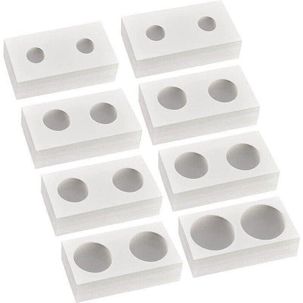 100X Clear Staple Coin Holder for Penny & Cent Display Protection - Aimall
