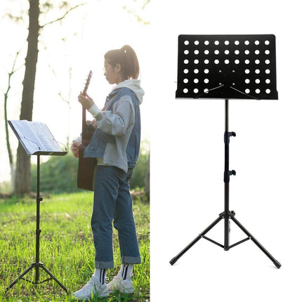Adjustable Heavy Duty Music Stand Folding Large Sheet Holder for Stage Conductor