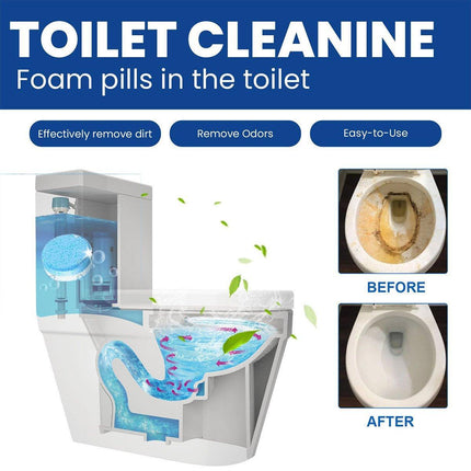 16/32pcs Effervescent Toilet Cleaning Tablets Descaling Deodorizing Odor Free