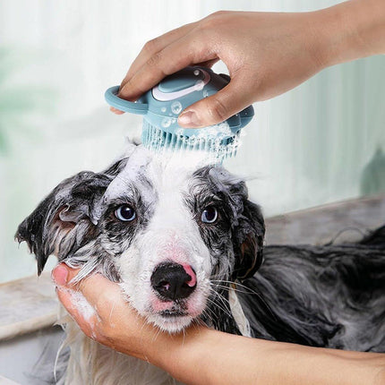 Silicone Bathing Brush Multifunctional Pet Hair Washing Brush Massage Scrubber