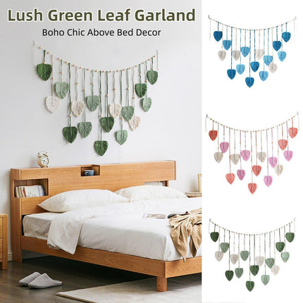Bohemian Decorative Woven Tassel Leaf Wall Hanging Bedroom Home Wall Decoration