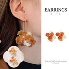 Retro Floral Geometric Earrings Vintage Fashion Jewelry for Women Accessories