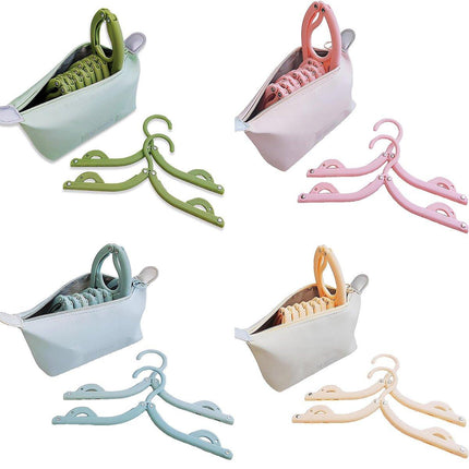 Portable Foldable Clothes Rack Travel Drying Stand for Home and Outdoor Use