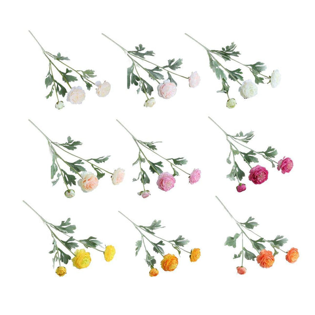 5pcs Artificial Peony Silk Flowers Bouquet Decor Faux Floral Arrangements