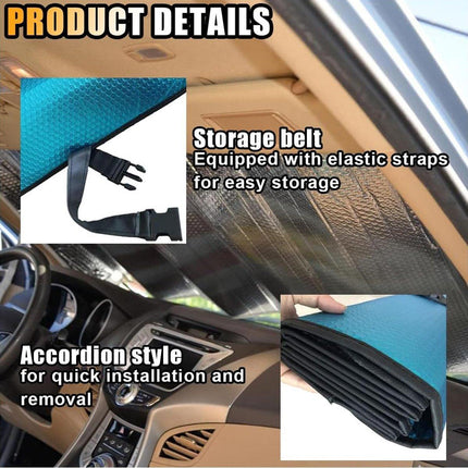 Windshield Sunshade Thicken 5-Layer Insulation Sun UV Rays Bubble Shield Cover