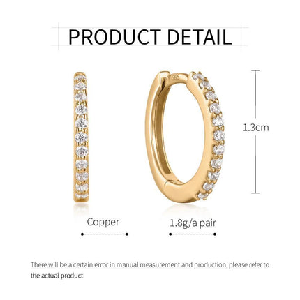 Korean Style Round Earrings for Women Fashion All Matching Buckle Jewelry