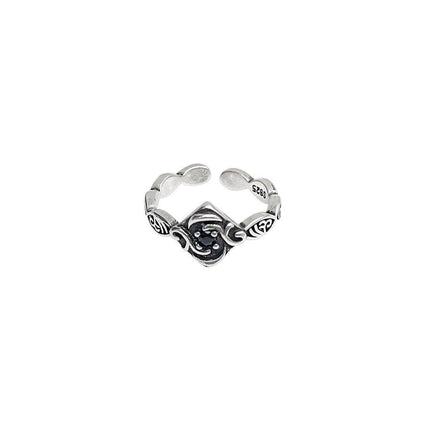 Non-Fading Hip Hop Open Ring for Girls Stylish Adjustable Fashion Jewelry