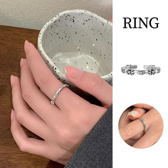 Vintage Adjustable Open Ring Retro Fashion Jewelry Women Girls Classic