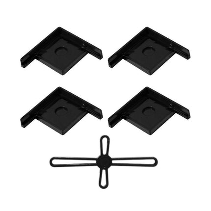 5pcs Plastic Fish Tank Base Bracket Corner Guard Stand Holder for Aquarium Tanks