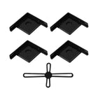 5pcs Plastic Fish Tank Base Bracket Corner Guard Stand Holder for Aquarium Tanks