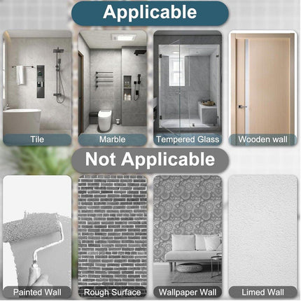 12PCS Transparent Seamless Hooks No Drill Toilet Wall Hooks Bathroom Hangers