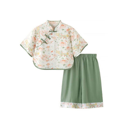 Girl Hanfu Set Two-Piece New Chinese Style Traditional Outfit Cultural Clothing