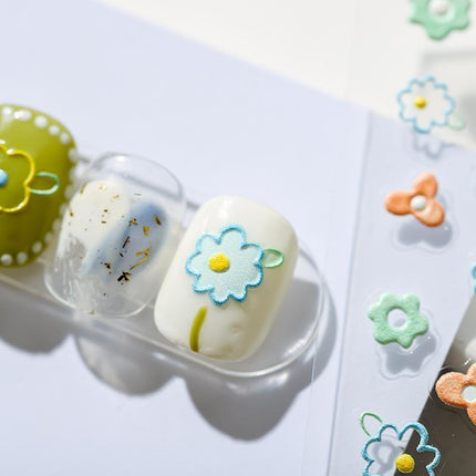 Chinese Style Nail Stickers Flower Decorations DIY Nail Stickers Nails Art - Aimall