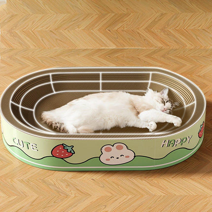Extra-Large Oval Cat Scratching Board Durable Pet Toy Cat Kittens Wear Resistant