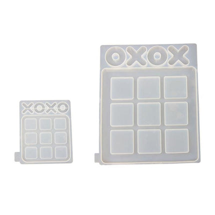 Silicone Mold Making Tic-Tac-Toe Game Jewelry Resin Casting Mould Craft DIY Tool - Aimall
