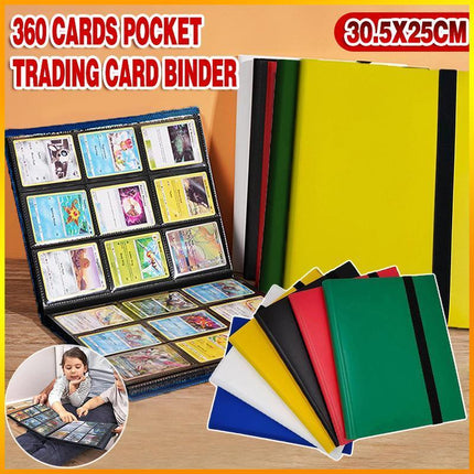 360 Cards Pocket Trading Card Binder 9 Pocket Trading Card Album Folder Case - Aimall