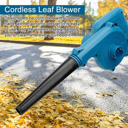 Portable Cordless Air Blower Leaf Dust Tool 1080W 19000 RPM Li-ion Battery