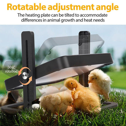 18W Poultry Heating Plate Brooder Warm Chick Duck Chicken Coop Heater 27x27cm - Aimall