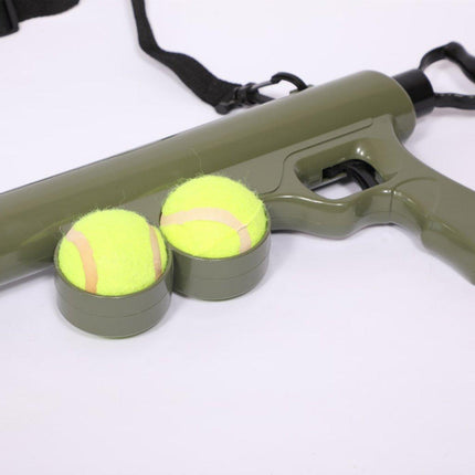 Interactive Pet Tennis Ball Launcher Toy for Training and Play Supplies Fun