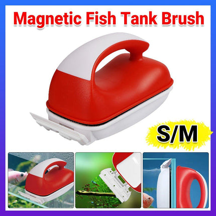 Magnetic Brush Cleaner Cleaning Glass Algae Aquarium Magnet Fish Tank Aquatic - Aimall