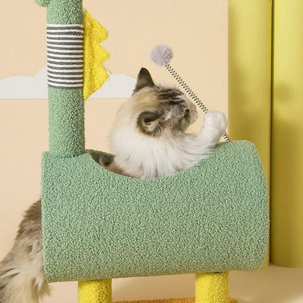 Climbing Frame Cat Scratching Post Jumping Platform Pet Toys for Cats and Kitten
