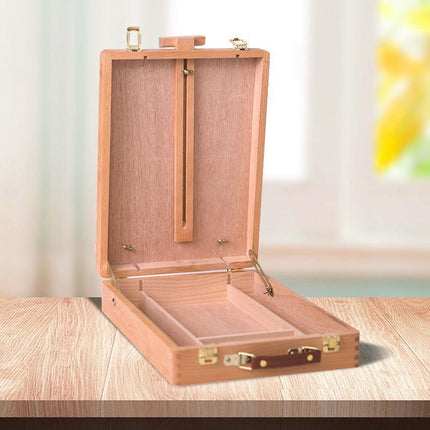 Portable Folding Easel Art Drawing Painting Wood Table Desktop Box Board - Aimall
