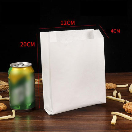 1000PCS Oil-proof Takeaway Paper Bags for Premium Takeout Supply - Aimall