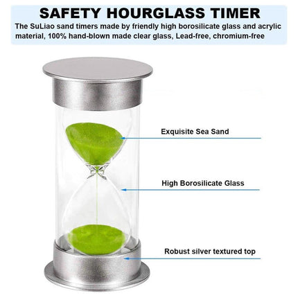 10/15/30 Minute Hourglass Timer Sand Timer for Home Office and Classroom Use