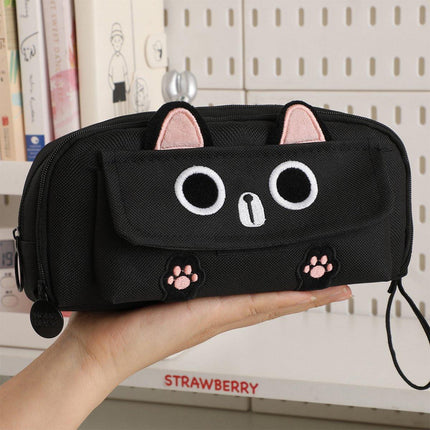 Multifunction Pencil Case For Boys Girls Embroidered Large Capacity Pencil Case
