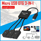 Micro USB 2.0 OTG HUB Cable Adapter AU Male to Female Dual Host Fast Transfer - Aimall
