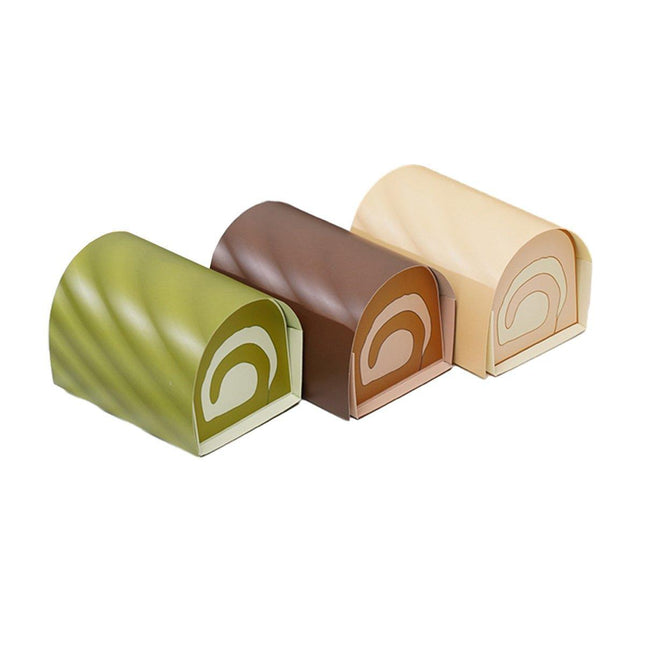20pcs Baking Boxes for Cake Roll Swiss Roll Mousse Pastry Towel Roll Packaging