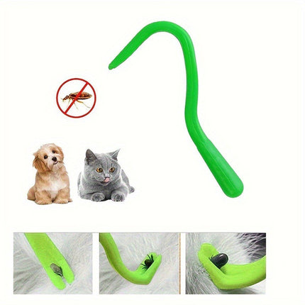 5PCS Pet Flea Tick Removal Tool Set Dog Cat Lice Fork Tweezers Kit Silver Hook