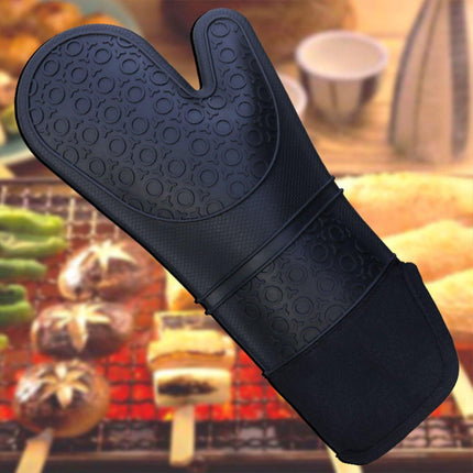 2pcs Insulated Oven Mitts Heat Resistant Gloves for Kitchen Household Use