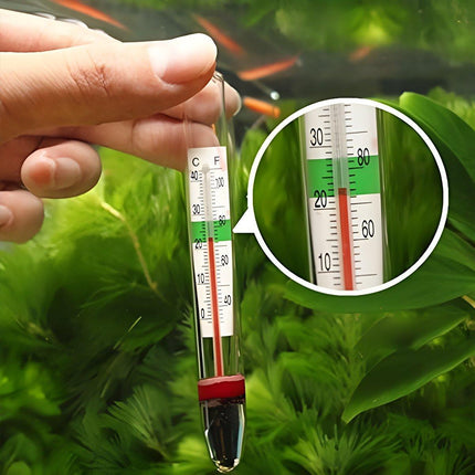 High Temperature Resistant Fish Tank Tortoise Tank Thermometer with Suction Cup