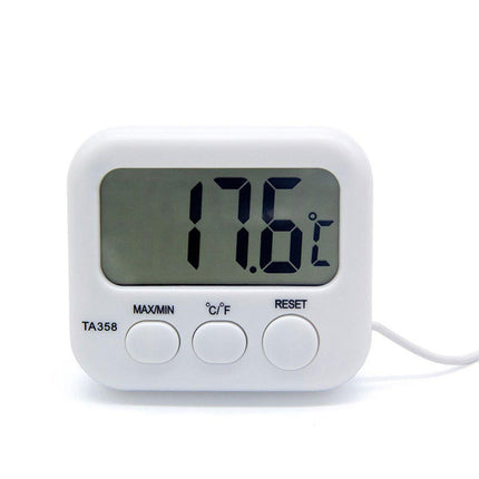 Digital Thermometer with Probe for Refrigerator Fish Tank Aquarium Temperature