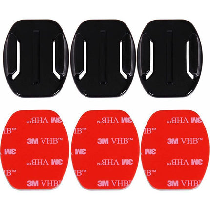 8Pcs Flat Curved Adhesive Mount Helmet Accessories For Gopro Hero 8/7/2 /3+/6/5 - Aimall