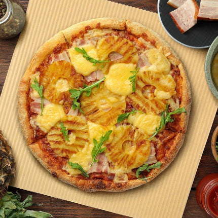 100PCS Pizza Box Pads Greaseproof Paper Food Liners Oil Resistant Pizza Mat