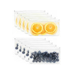 10-40PCS PEVA Silicone Food Storage Bags Reusable Zip Lock Pouch Fresh Sealer - Aimall