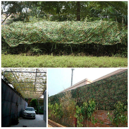 Outdoor Camouflage Mesh Sunscreen Shade Heat Insulation Leaf Decorative Fabrics