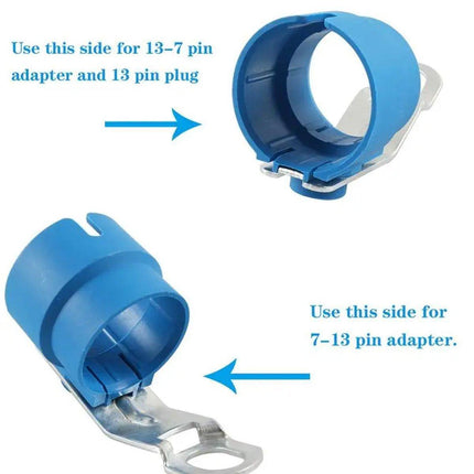 2pcs Blue Trailer Connector Retainer Heavy Duty Hitch Plug Holders for Trucks