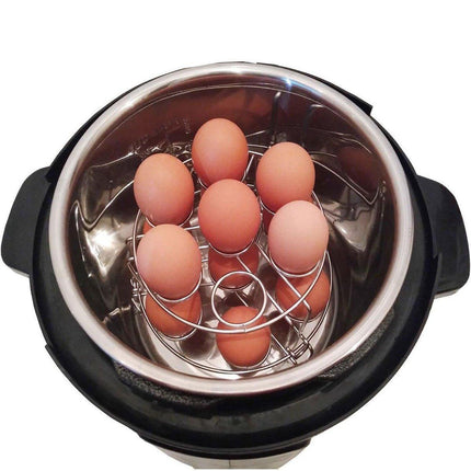 Double Layer 304 Stainless Steel Steaming Rack Tripod Egg Rack Kitchen Cooking